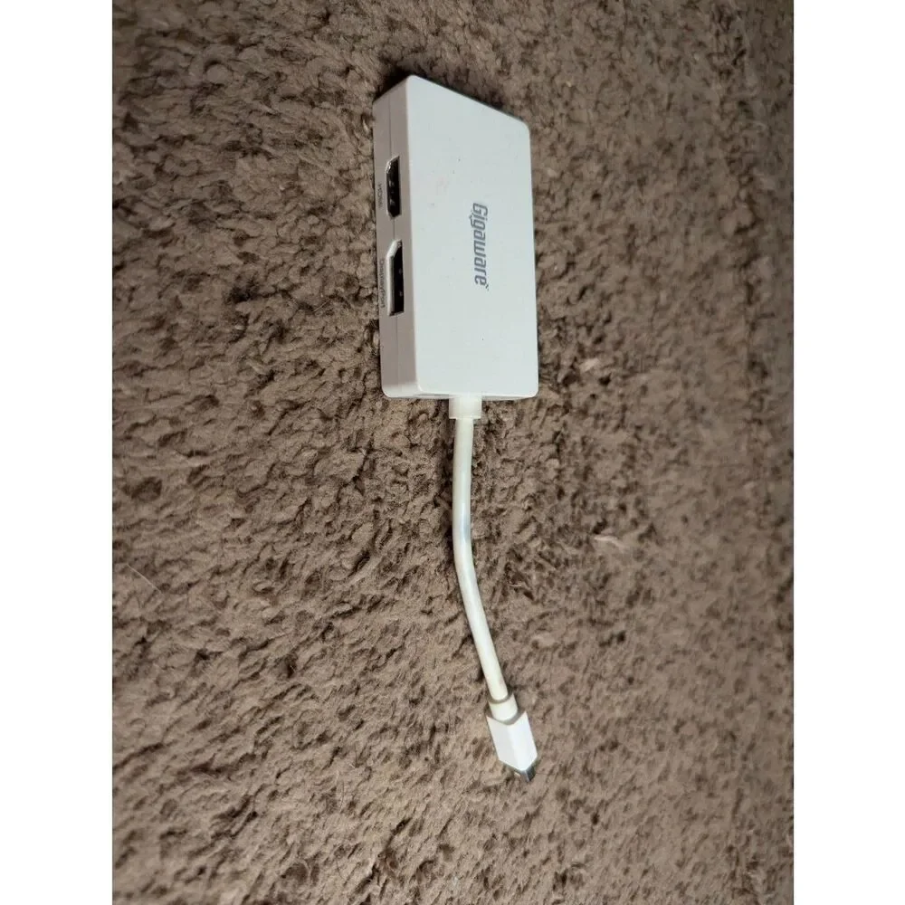 Gigaware Mini DisplayPort to hdmi DVI DisplayPort Adapter 3-in-1 Hub 2602906